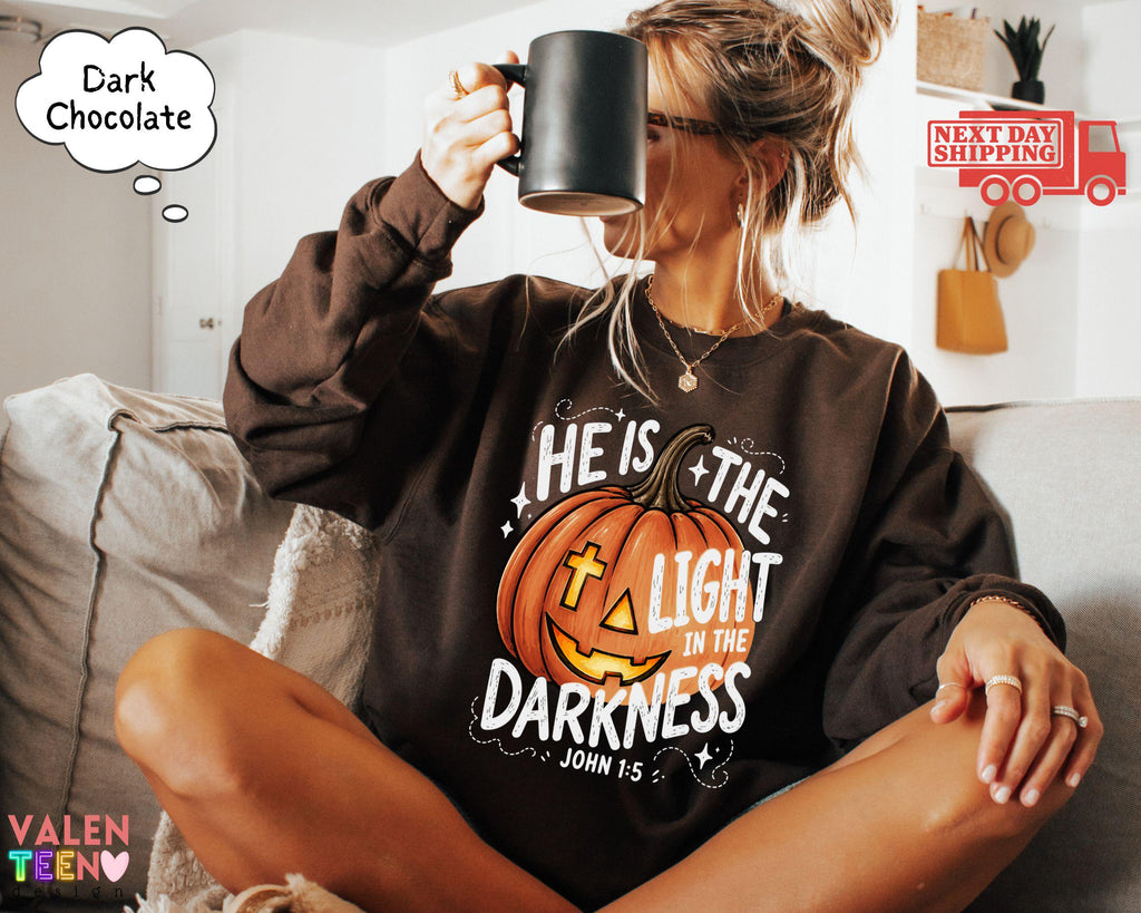 Christian Halloween Light Darkness John Faith Pumpkin Fall Jesus Bible Verse (1)