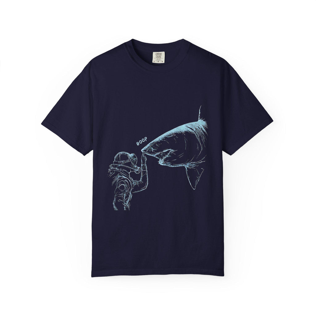 Shark Nose Boop Tee Scuba Diver Shark Ocean Diving Marine Biology White Shark Tee Comfort Colors (5)
