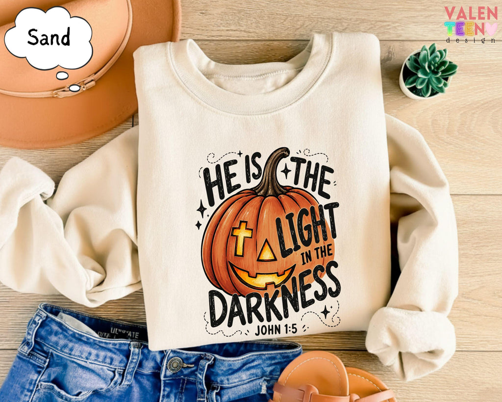 Christian Halloween Light Darkness John Faith Pumpkin Fall Jesus Bible Verse (2)