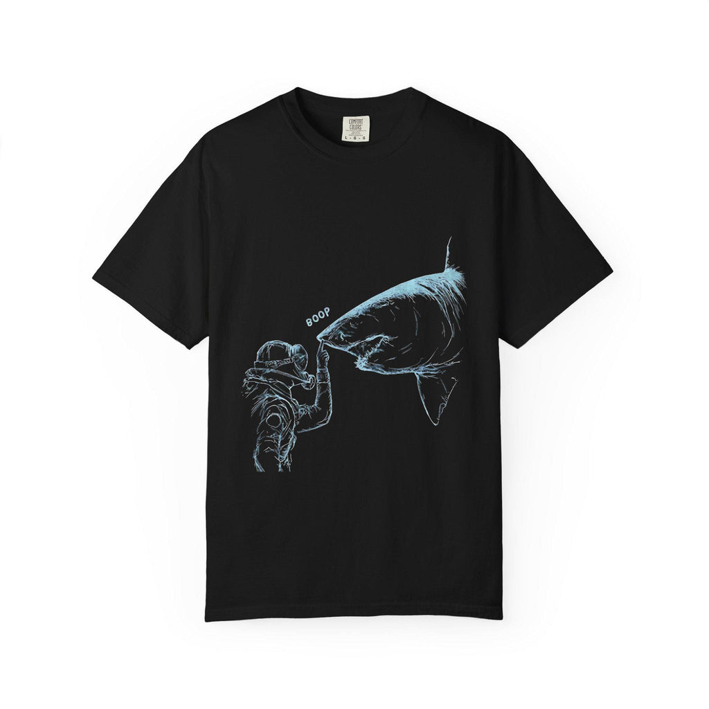 Shark Nose Boop Tee Scuba Diver Shark Ocean Diving Marine Biology White Shark Tee Comfort Colors (4)