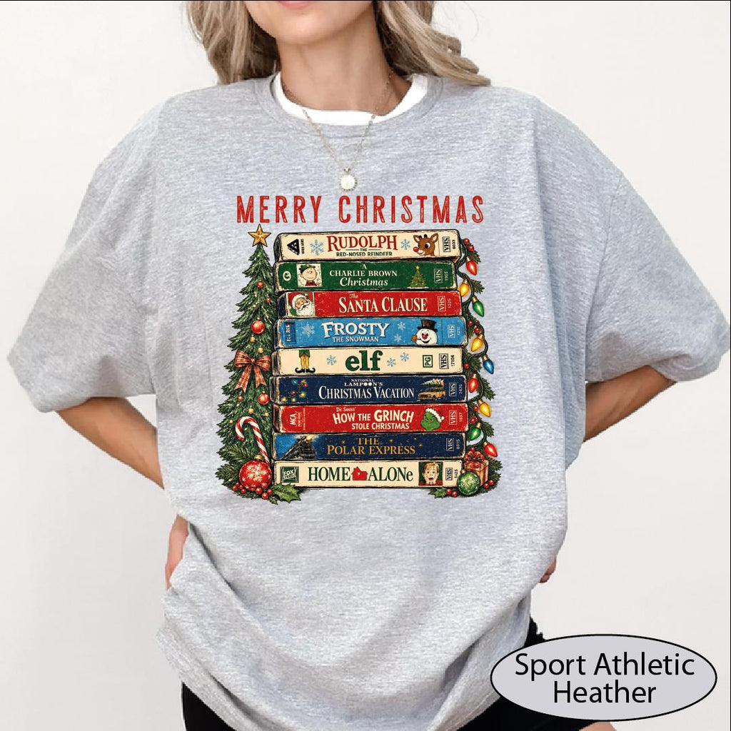 Christmas Movies Vhs Comfort Colors Retro 90s Holiday Movie (5)
