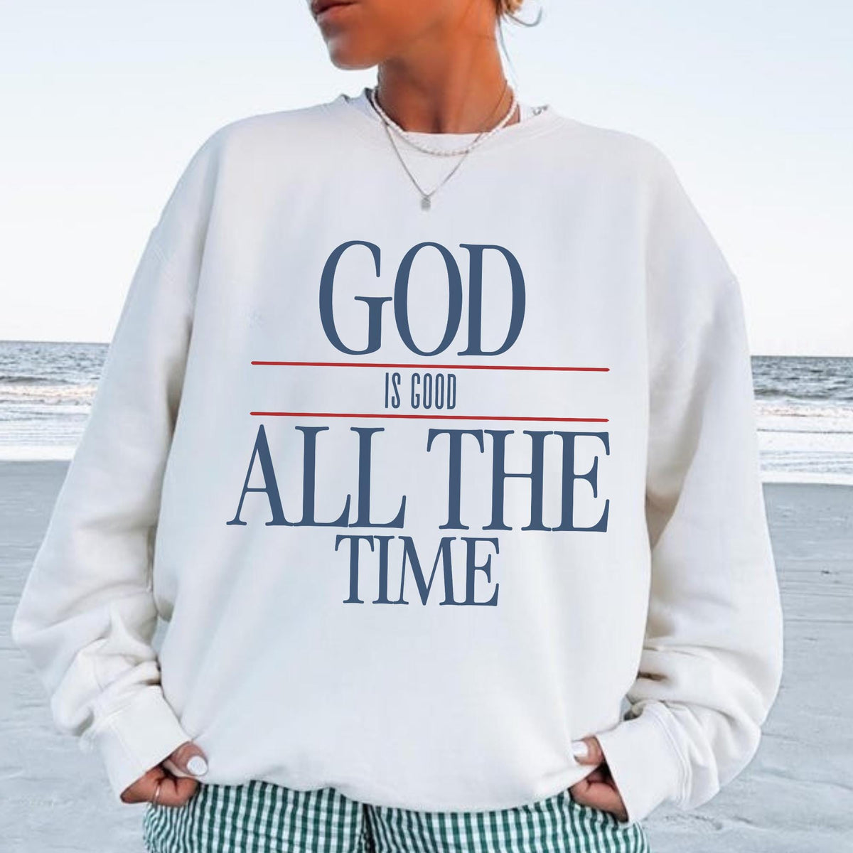 God Good Time Christian Faith Based Group Church Sweater (3)