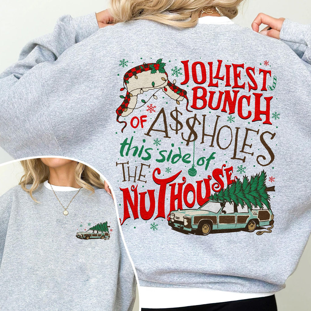 Jolliest Bunch Christmas Griswold Family Xmas Lampoons Christmas Vacation Rude Holiday Tee (4)