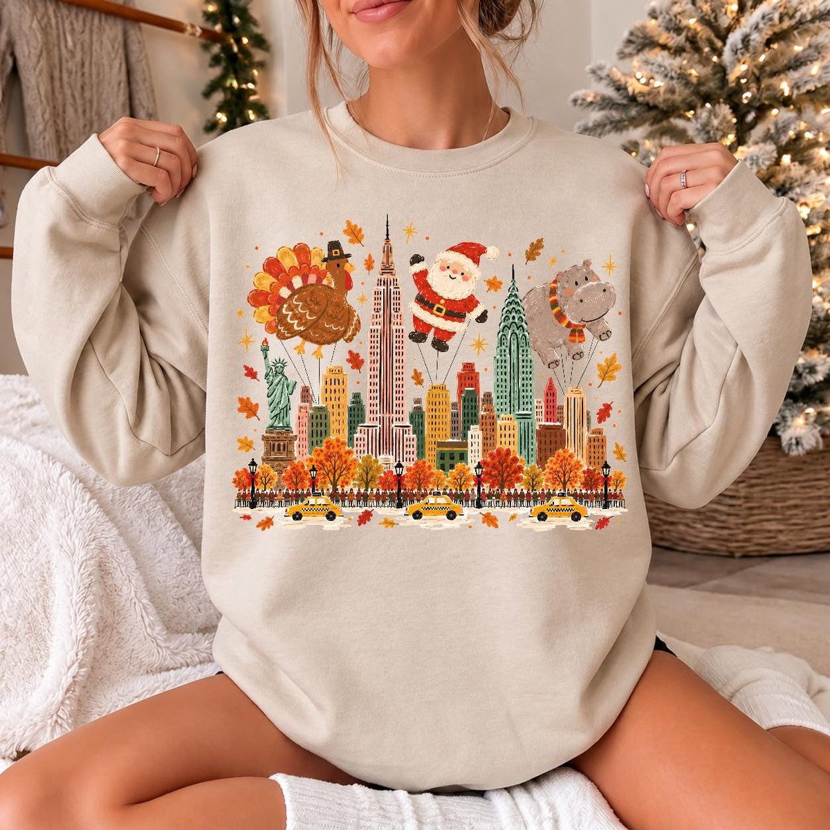 Thanksgiving Parade 90s Vintage Fall Nostalgic Sweater Holiday (1)