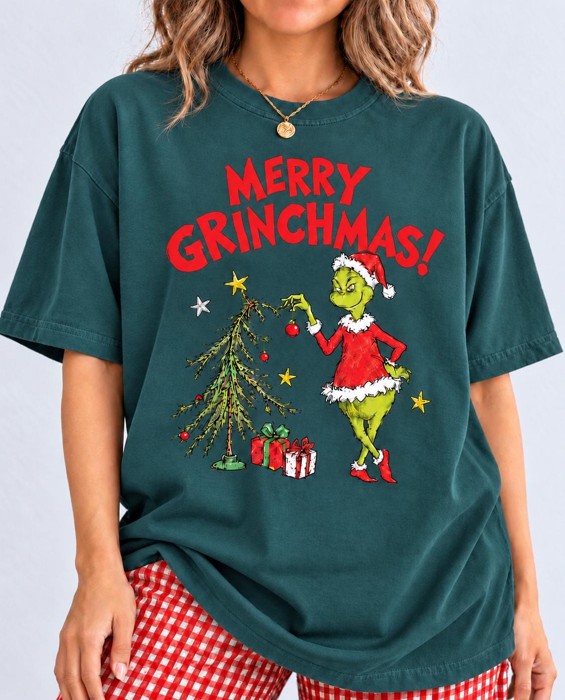 Merry Grinchmas Vintage Christmas Tree Grinch Christmas (5)