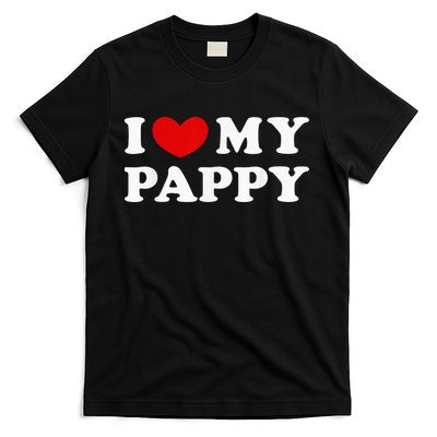I Love My Pappy I Heart My Pappy T-Shirt Hoodie, Sweatshirt | PureTeeCo.com