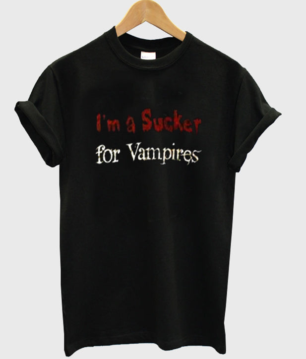 i’m a sucker for vampires t-shirt Hoodie, Sweatshirt | PureTeeCo.com