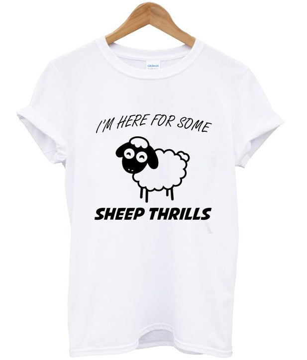 i’m here for some sheep thrills t-shirt Hoodie, Sweatshirt | PureTeeCo.com