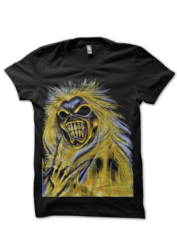 Iron Maiden Black T-Shirt Style012 Hoodie, Sweatshirt | PureTeeCo.com