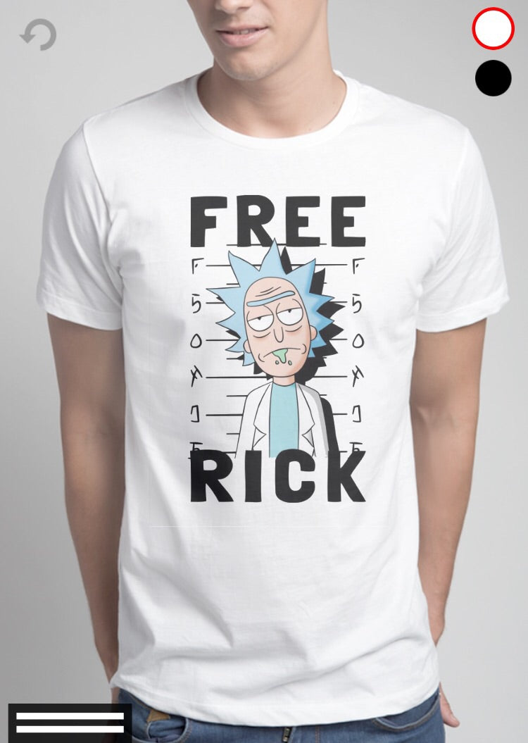 Free Rick White T-Shirt Hoodie, Sweatshirt | PureTeeCo.com