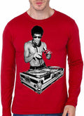 DJ Brice Lee Red Full Sleeve Tee Hoodie, Sweatshirt | PureTeeCo.com