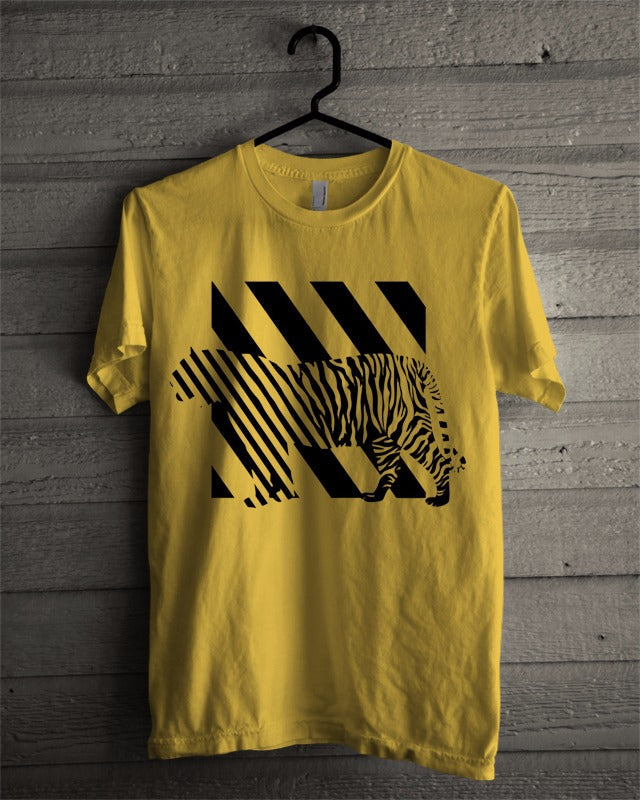 Tiger Cross Yellow T-Shirt Hoodie, Sweatshirt | PureTeeCo.com