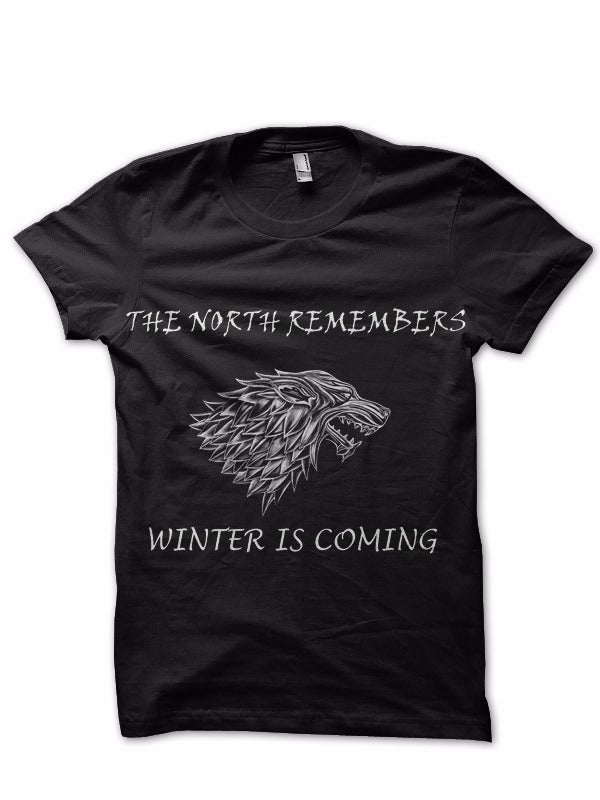 Winter Is Coming Black Tee Style001 Hoodie, Sweatshirt | PureTeeCo.com