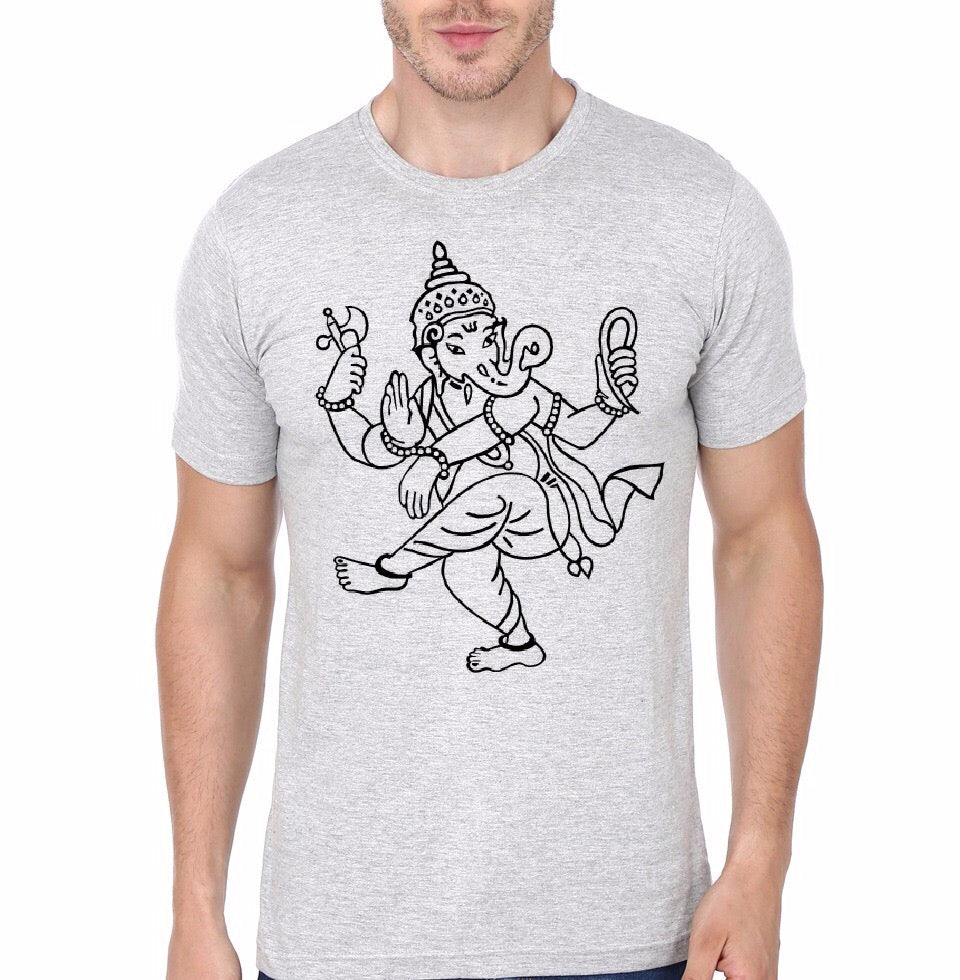 Ganpati Grey T-Shirt Hoodie, Sweatshirt | PureTeeCo.com