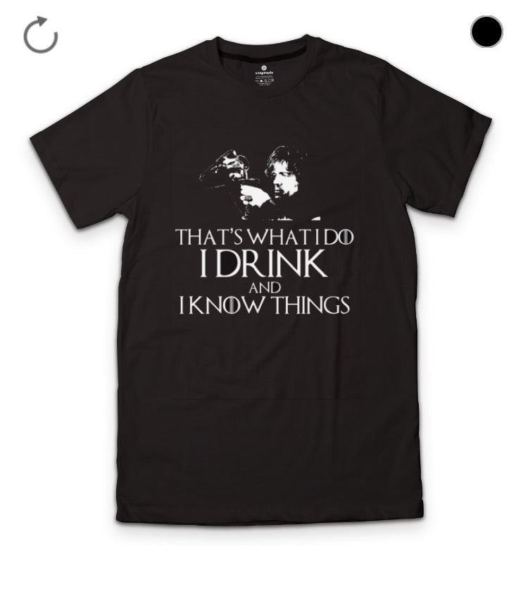 Tyrion Lannsiter Black T-Shirt Hoodie, Sweatshirt | PureTeeCo.com