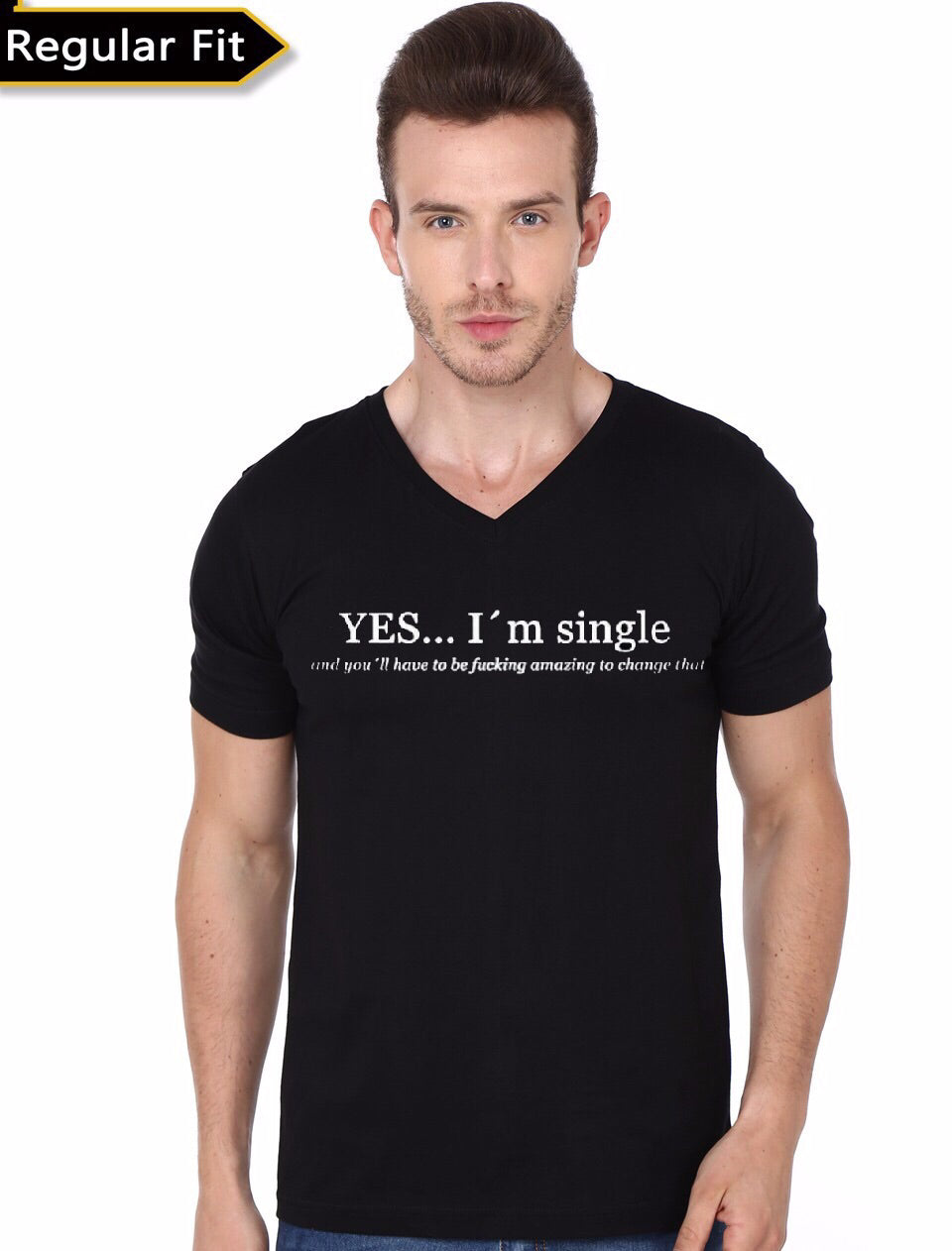 Wink Black V-Neck T-Shirt Hoodie, Sweatshirt | PureTeeCo.com