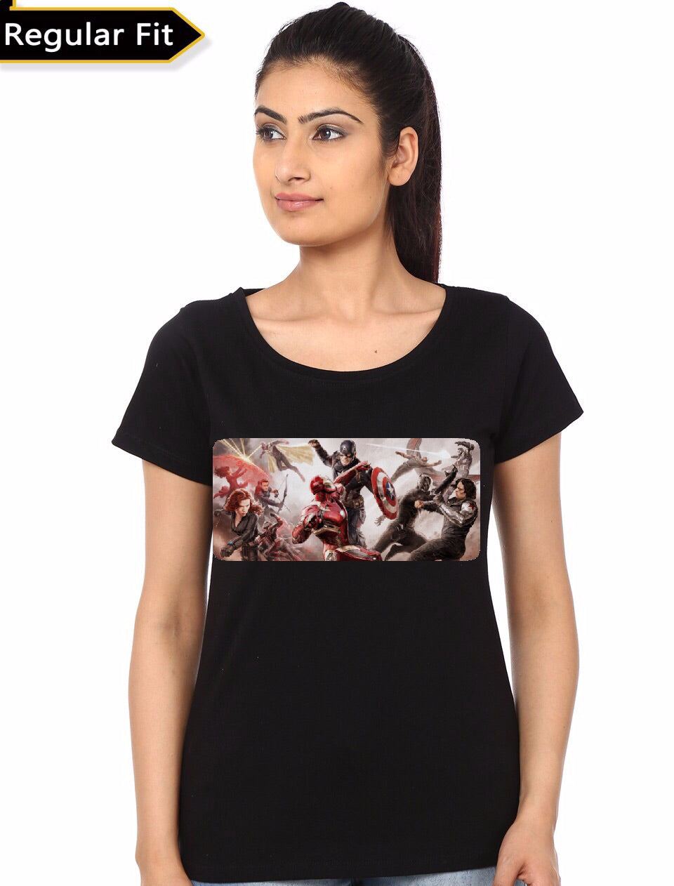 Civil War Girlâ€™s Black T-Shirt Style001 Hoodie, Sweatshirt | PureTeeCo.com