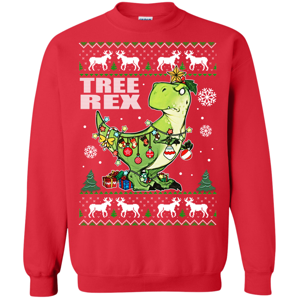 Tree Rex – T-rex Christmas Ugly Sweater