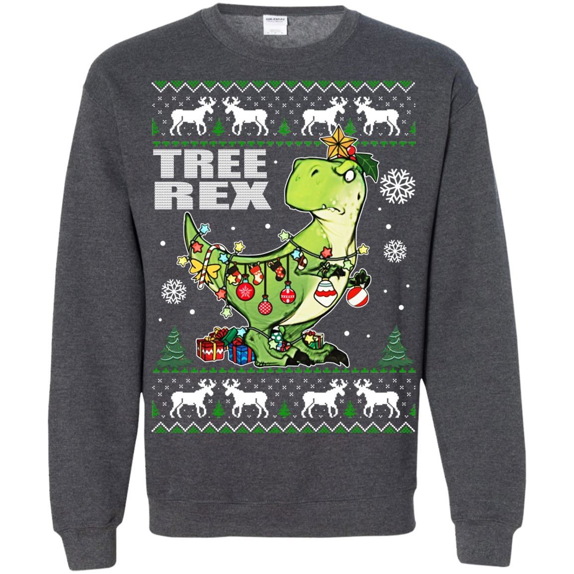 Tree Rex – T-rex Christmas Ugly Sweater