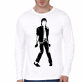 Michael Jackson White Full Sleeve T-Shirt Hoodie, Sweatshirt | PureTeeCo.com