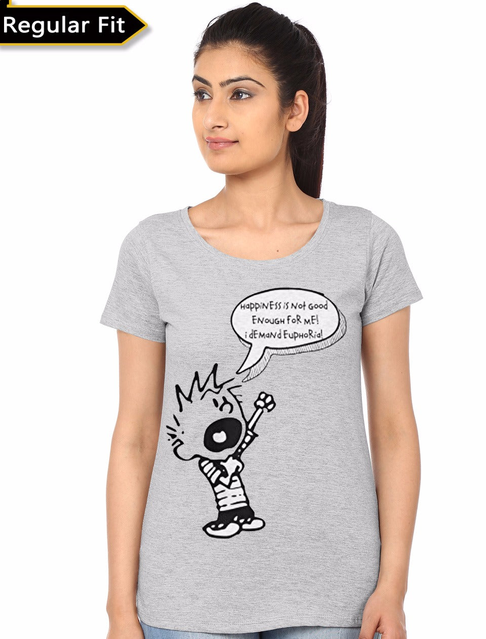 Calvin Grey Girls T-Shirt Hoodie, Sweatshirt | PureTeeCo.com