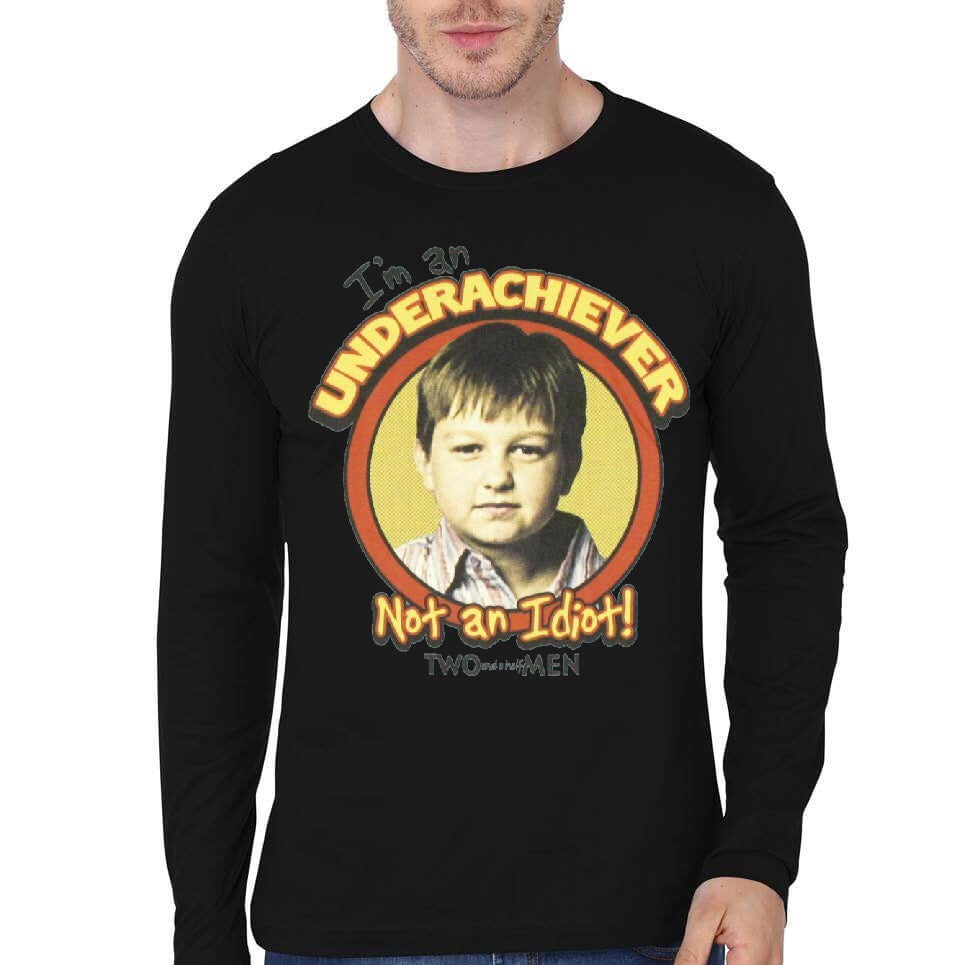 I Am Underachiever Black Full Sleeve T-Shirt Hoodie, Sweatshirt | PureTeeCo.com
