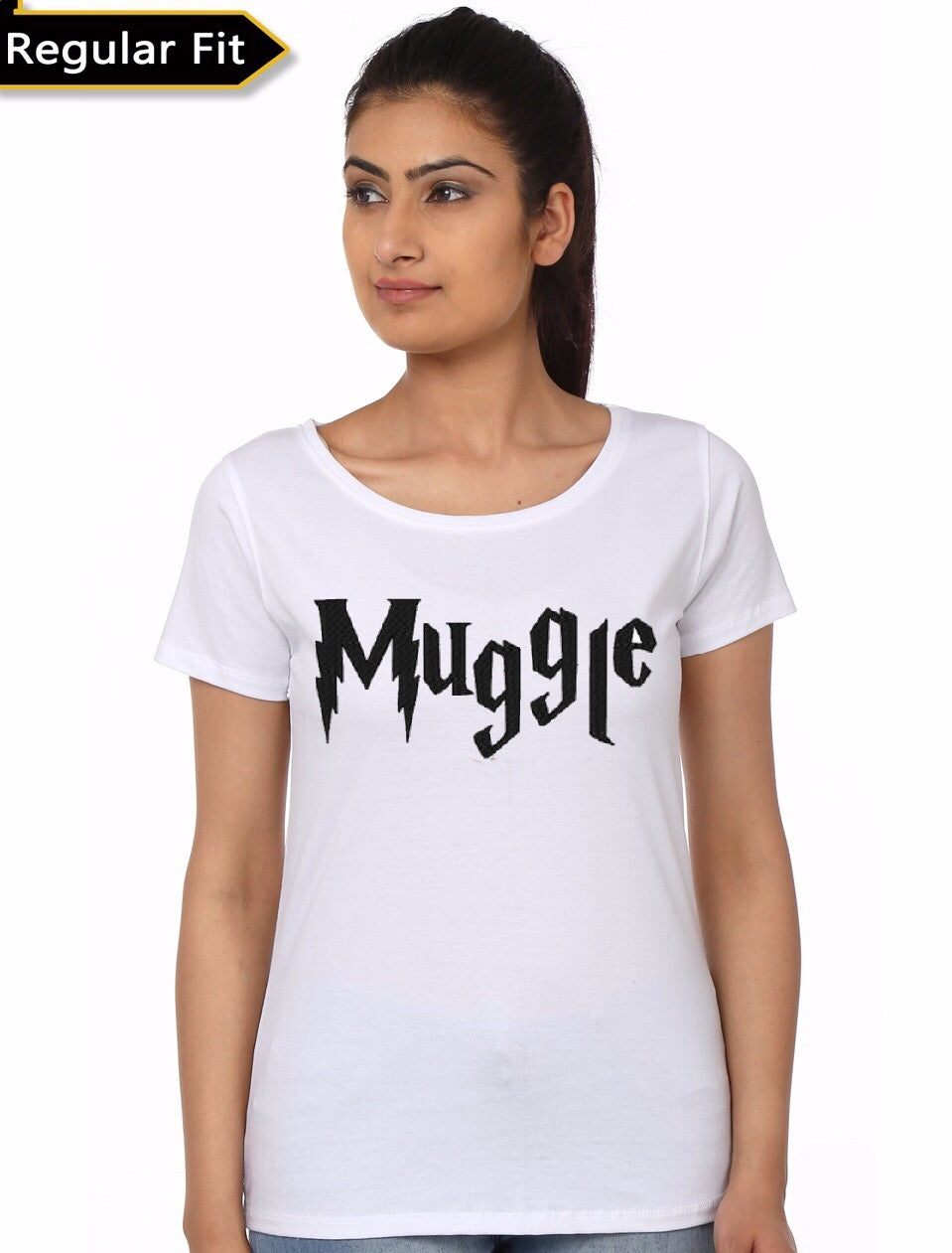 Muggle White Girlâ€™s T-Shirt Hoodie, Sweatshirt | PureTeeCo.com