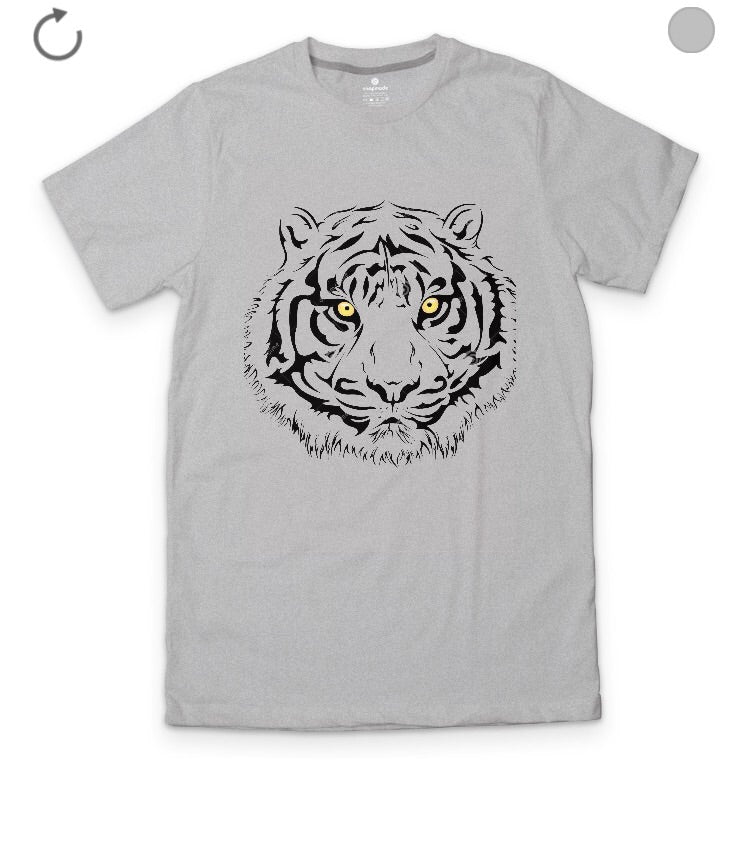 Tiger Grey T-Shirt Hoodie, Sweatshirt | PureTeeCo.com