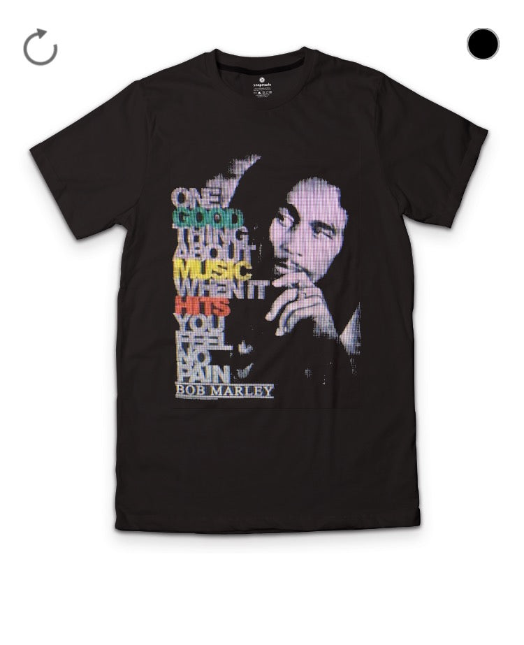 Bob Marley Black T-Shirt Style001 Hoodie, Sweatshirt | PureTeeCo.com