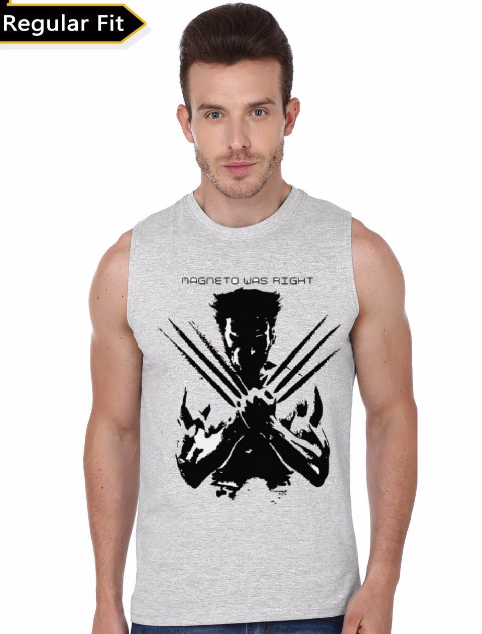 Wolverine Grey Vest T-Shirts, Hoodie, Sweatshirt | PureTeeCo.com