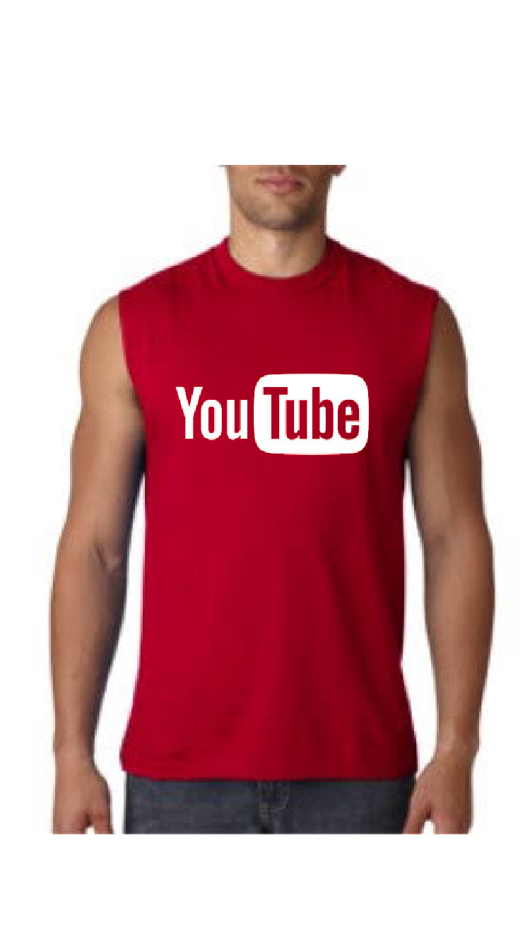 YouTube Red Sleeveless Tee Hoodie, Sweatshirt | PureTeeCo.com