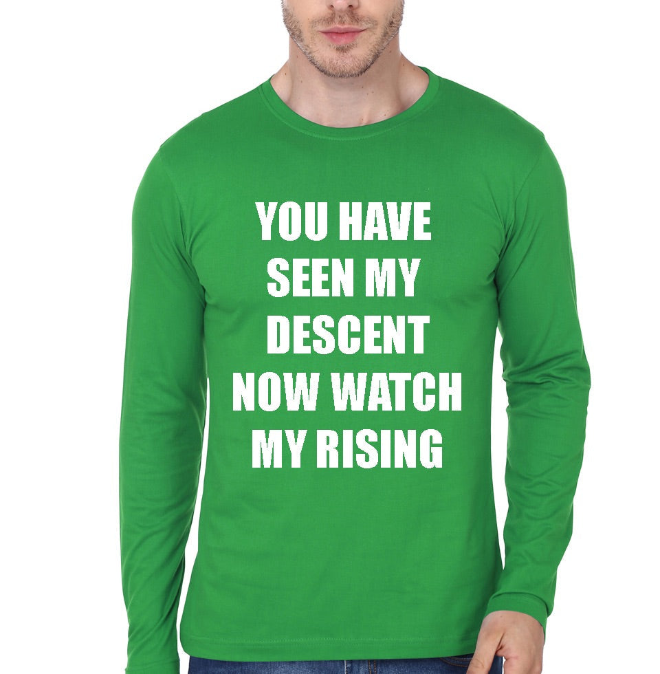 Rise Green Full Sleeve Tee Hoodie, Sweatshirt | PureTeeCo.com