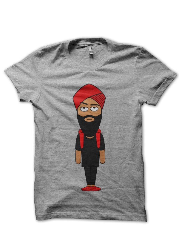 Sardar Ji Grey Tee Hoodie, Sweatshirt | PureTeeCo.com