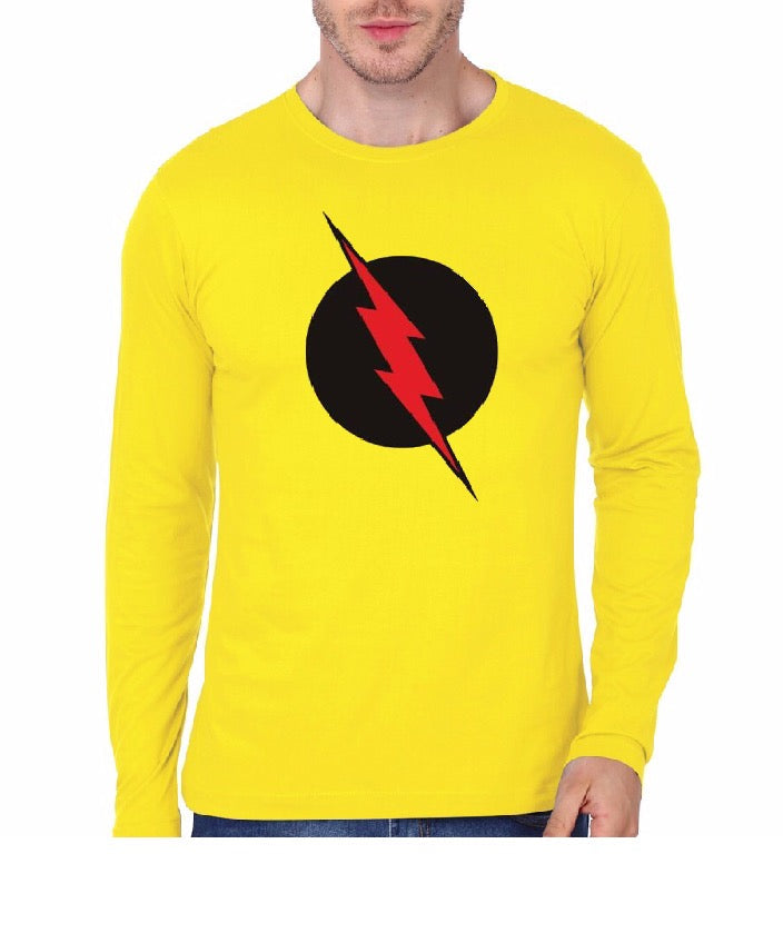 Reverse Flash Yellow Full Sleeve T-Shirt Hoodie, Sweatshirt | PureTeeCo.com