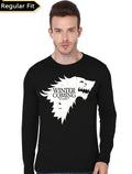 Winter Is Coming Black Full Sleeve T-Shirt Hoodie, Sweatshirt | PureTeeCo.com