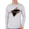 Bloody Winter Grey Full Sleeve T-Shirt Hoodie, Sweatshirt | PureTeeCo.com