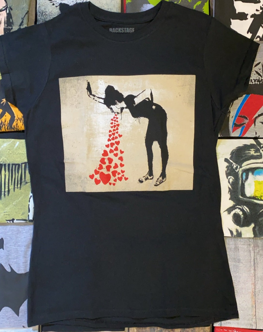 Banksy Women's T-shirt - Love Sick Hoodie, Sweatshirt | PureTeeCo.com