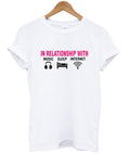 in relationship with music sleep internet t-shirt Hoodie, Sweatshirt | PureTeeCo.com
