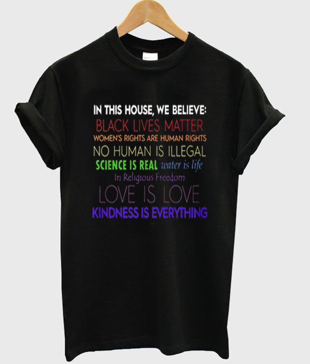 in this house we believe quotes t-shirt Hoodie, Sweatshirt | PureTeeCo.com