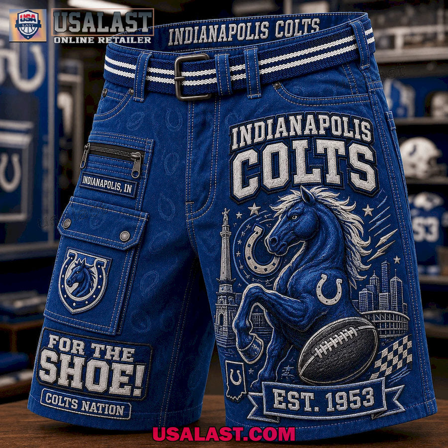 Indianapolis Colts For The Shoe Colts Nation Men Cargo Short