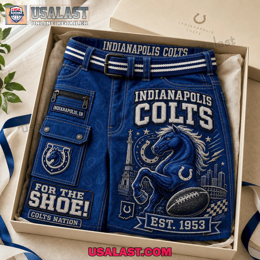 Indianapolis Colts For The Shoe Colts Nation Men Cargo Short