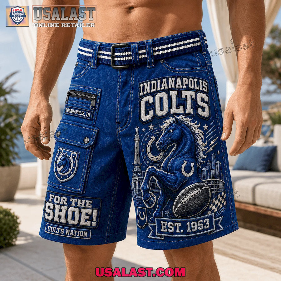 Indianapolis Colts For The Shoe Colts Nation Men Cargo Short
