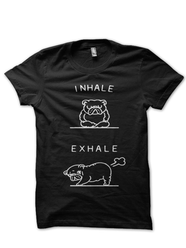 Inhale And Exhale Half Sleeve T-Shirt Hoodie, Sweatshirt | PureTeeCo.com