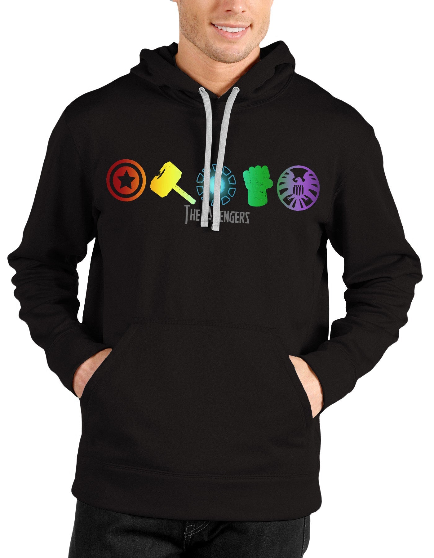 The Avengers Initiative Black Hoodie T-Shirts, Sweatshirt | PureTeeCo.com