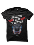 Because I Was Inverted Black T-Shirt Hoodie, Sweatshirt | PureTeeCo.com