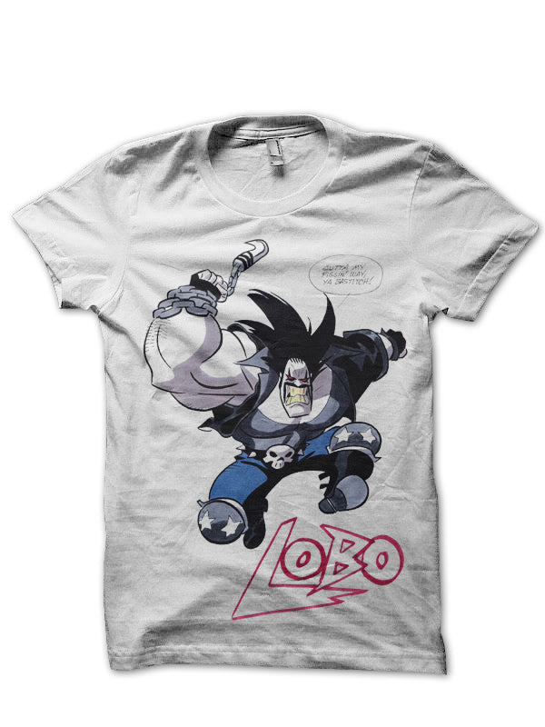 Lobo White Tee Hoodie, Sweatshirt | PureTeeCo.com
