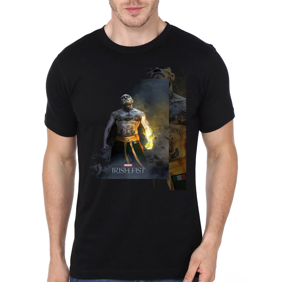 Irish Fist Black Half Sleeve T-Shirt Hoodie, Sweatshirt | PureTeeCo.com