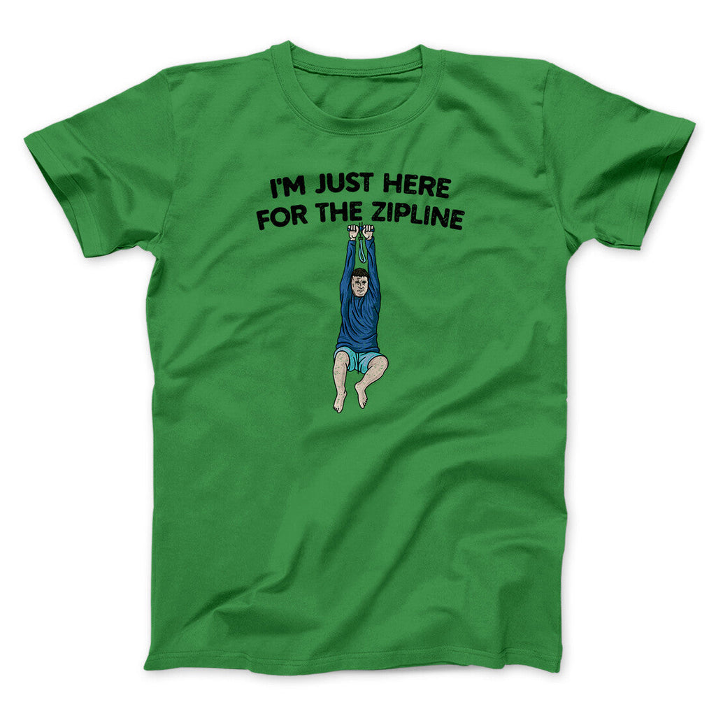 I‚Äôm Just Here For The Zipline Men/Unisex T-Shirt Hoodie, Sweatshirt | PureTeeCo.com (Image 4)