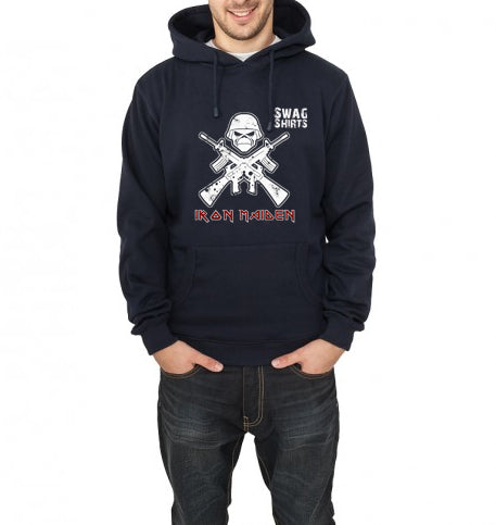 Iron Maiden Navy Blue Hoodie T-Shirts, Sweatshirt | PureTeeCo.com