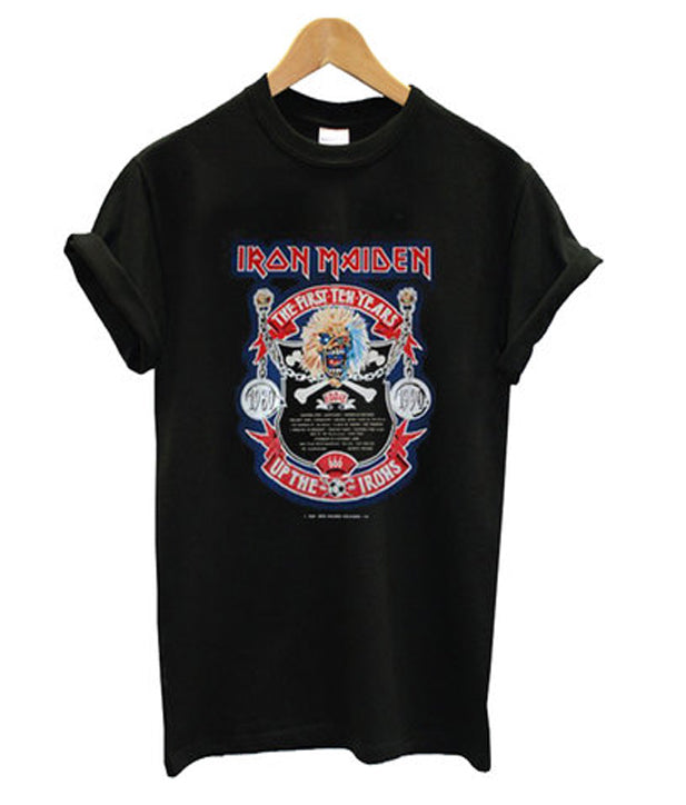 iron maiden the first ten years t-shirt Hoodie, Sweatshirt | PureTeeCo.com